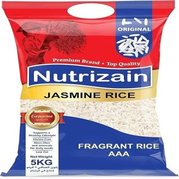 Nutrizain Jasmine Rice 5Kg, 8 Pieces Per Carton